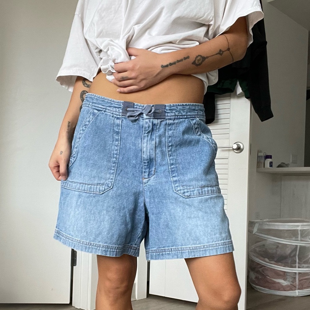 Casual Light Blue Denim Women's Jean Shorts